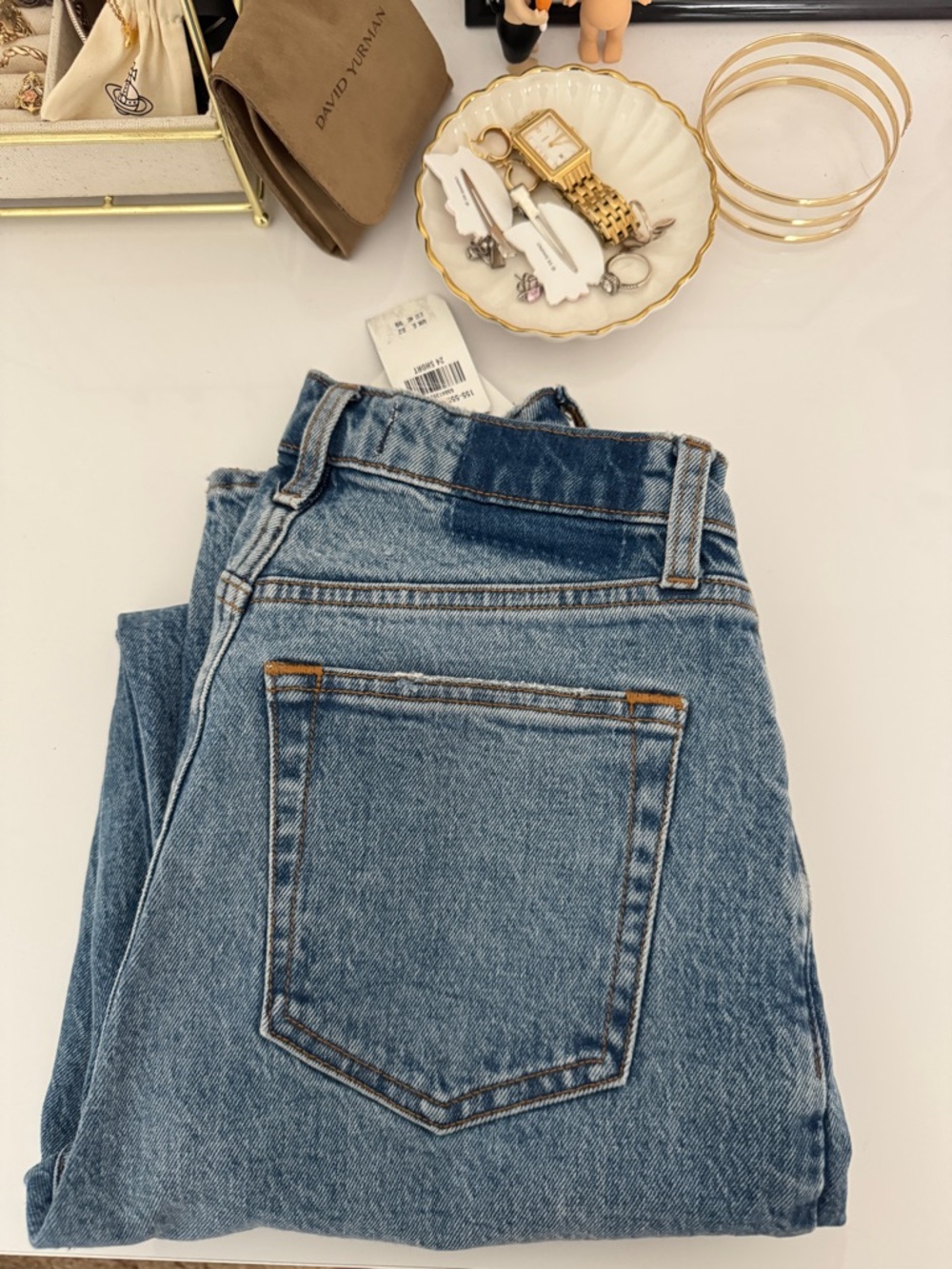 Abercrombie & Fitch Women's Medium Blue High-Rise Jeans - Picture 3 of 3
